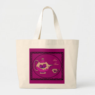 Bolsa Tote Grande Bule cor-de-rosa