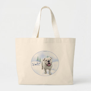 Bolsa Tote Grande Bulldog Noel Bag