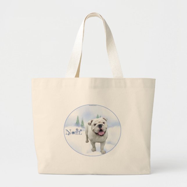 Bolsa Tote Grande Bulldog Noel Bag (Frente)