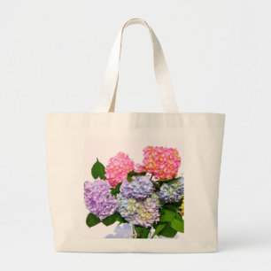 Bolsa Tote Grande Buquê do Hydrangea