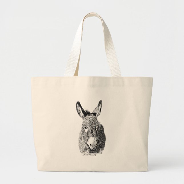 Bolsa Tote Grande Burro selvagem (Frente)