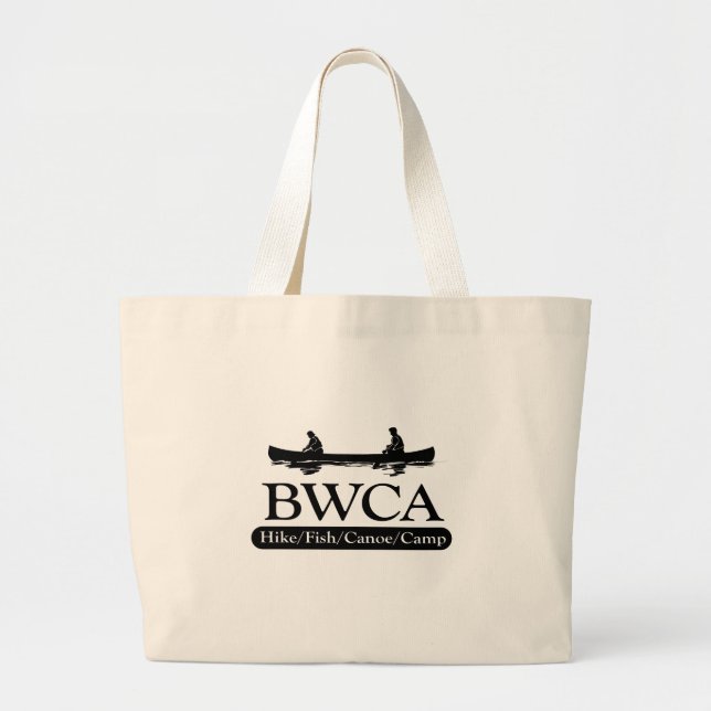Bolsa Tote Grande BWCA / Campo de canoa de peixe de Hike (Frente)