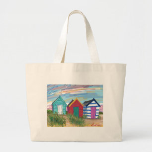 Bolsa Tote Grande Cabanas da praia de Southwold