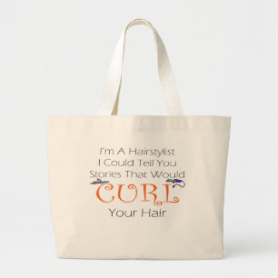 Bolsa Tote Grande Cabelo da onda do Hairstylist