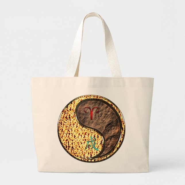 Bolsa Tote Grande Cachorro Aries & Earth (Frente)