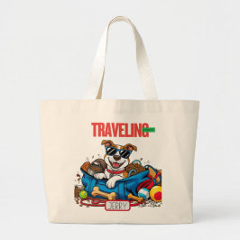 Bolsa Tote Grande Cachorro Buddy "Viajando Luz"