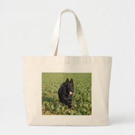 Bolsa Tote Grande Cachorro Negro