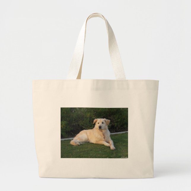 Bolsa Tote Grande Cachorro Relaxando (Frente)