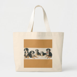 Bolsa Tote Grande Cachorros da Grande Suíça