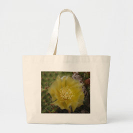 Bolsa Tote Grande Cacto Amarelo em Flor