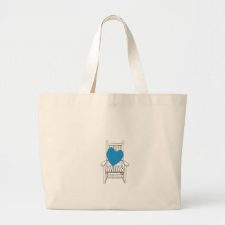 Bolsa Tote Grande Cadeira de balanço (customizável) do coração do