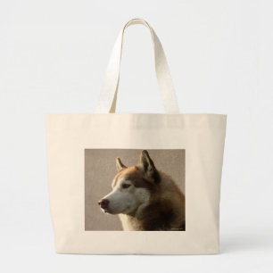 Bolsa Tote Grande Cães do rouco Siberian
