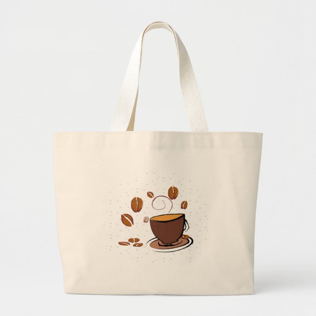 Bolsa Tote Grande Café Amor (Frente)