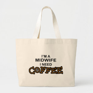 Bolsa Tote Grande Café da necessidade - parteira