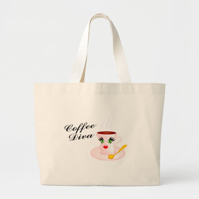 Bolsa Tote Grande Café Diva (Frente)