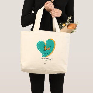 Bolsa Tote Grande Café LoverS muackS-Latte 