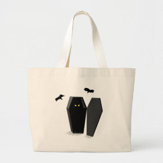 Bolsa Tote Grande Caixão assustador