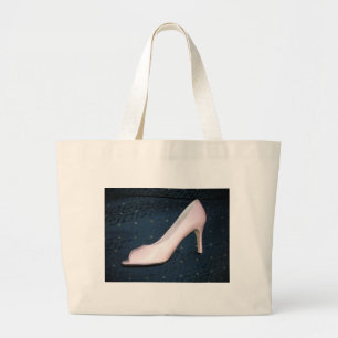 Bolsa Tote Grande Calçados cor-de-rosa de alto som