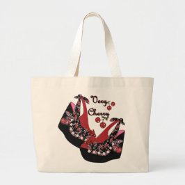 Bolsa Tote Grande CALÇADOS RAB Rockabilly Muito Cerejeiros