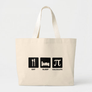 Bolsa Tote Grande Calcular Suspensão de Comida