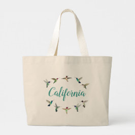 Bolsa Tote Grande California Hummingbird