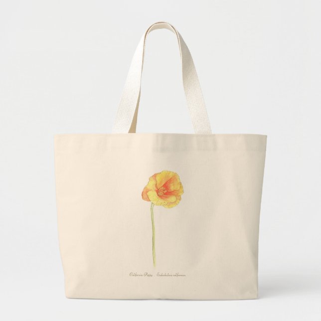 Bolsa Tote Grande California Poppy (Frente)