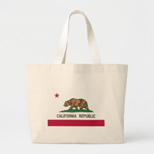 Bolsa Tote Grande California Republic United States State Flag