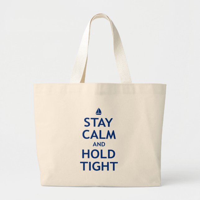 Bolsa Tote Grande Calma e posse da estada firmemente (Frente)