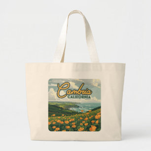Bolsa Tote Grande Cambria California Poppies Flores do Pacífico