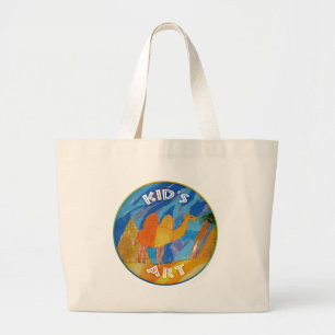 Bolsa Tote Grande Camel Art by Kids