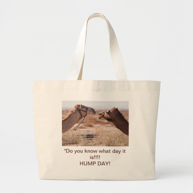 Bolsa Tote Grande Camelos Hump Day (Frente)