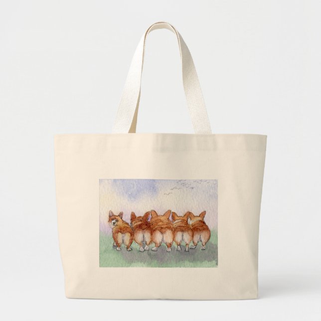 Bolsa Tote Grande Caminhada cinco afastado junto… (Frente)