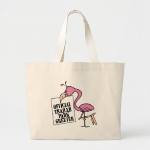 Bolsa Tote Grande Camisa Engraçado do Parque Trailer