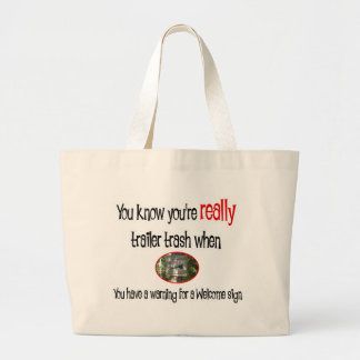 Bolsa Tote Grande Camisa Engraçado do Parque Trailer