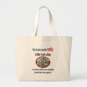 Bolsa Tote Grande Camisa Engraçado do Parque Trailer