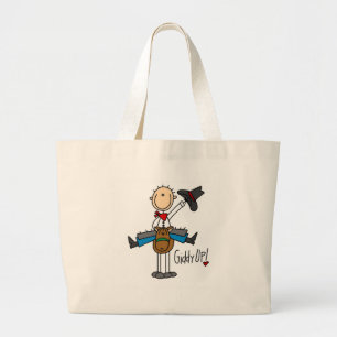 Bolsa Tote Grande Camisas do Giddy Up Cowboy e presentes