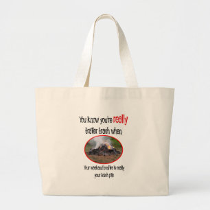 Bolsa Tote Grande Camisas e presentes no Parque Trailer Funny