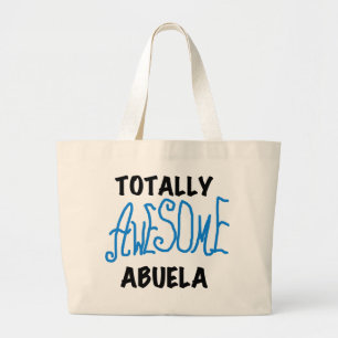 Bolsa Tote Grande Camiseta e presentes azuis totalmente