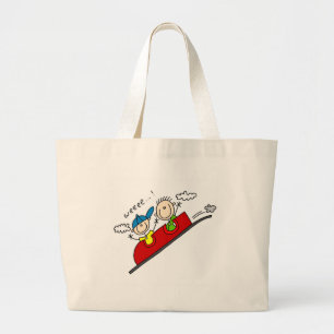 Bolsa Tote Grande Camiseta e presentes do passeio da montanha russa