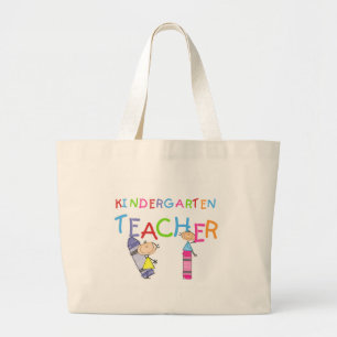 Bolsa Tote Grande Camiseta e presentes do professor de jardim de