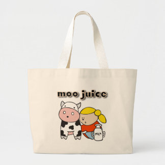 Bolsa Tote Grande Camiseta e presentes do suco do MOO