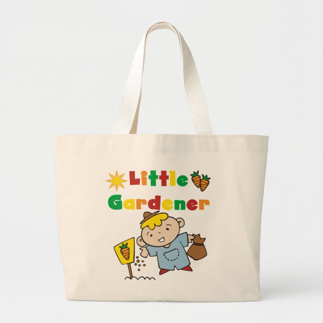 Bolsa Tote Grande Camiseta e presentes pequenos do jardineiro do (Frente)