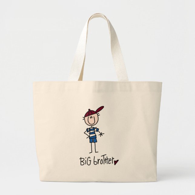 Bolsa Tote Grande Camiseta e presentes personalizados do big brother (Frente)