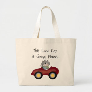Bolsa Tote Grande Camiseta e presentes vermelhos indo do carro dos l
