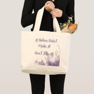 Bolsa Tote Grande Camiseta Natureza