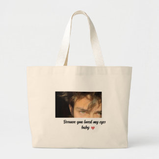 Bolsa Tote Grande Camiseta presente olhos