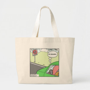 Bolsa Tote Grande Camisetas Canecas Presentes Divertidos Sem Zona de