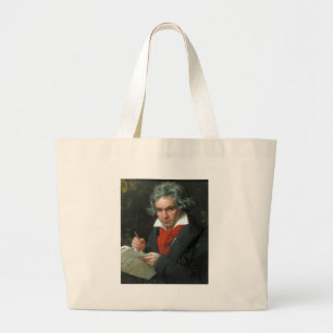 Bolsa Tote Grande Camisetas e Colecionáveis de Beethoven de Presente