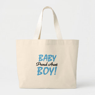Bolsa Tote Grande Camisetas e presentes da tia Baby Boy