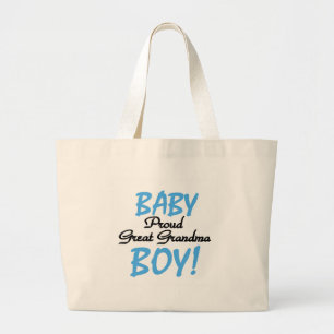 Bolsa Tote Grande Camisetas e presentes da vovó Excelente e bebê 